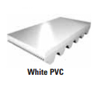 Banda Sincrónica de PVC White PVC